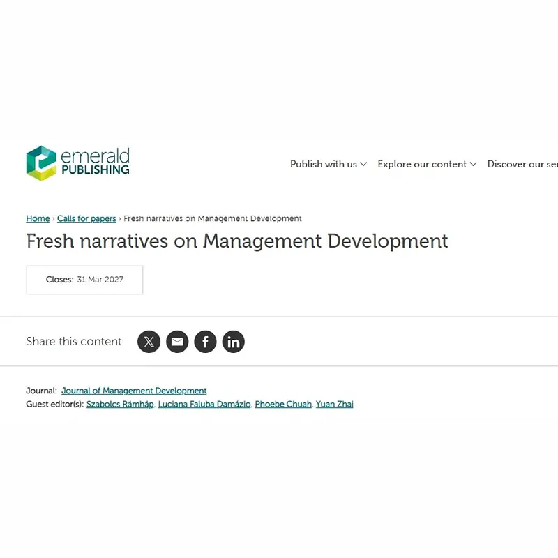 Fresh Narratives on Management Development