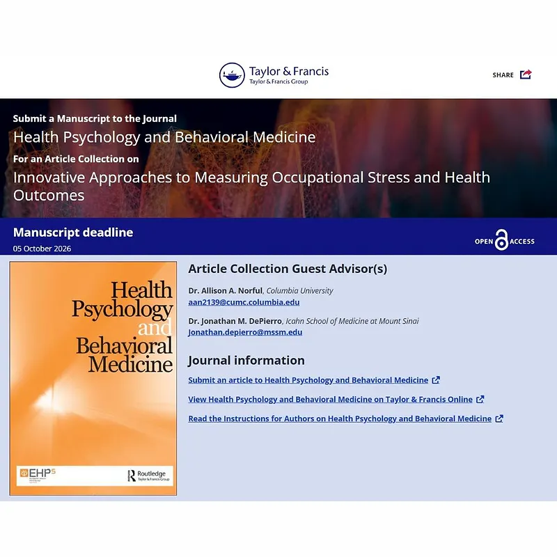  Innovative Approaches to Measuring Occupational Stress and Health Outcomes