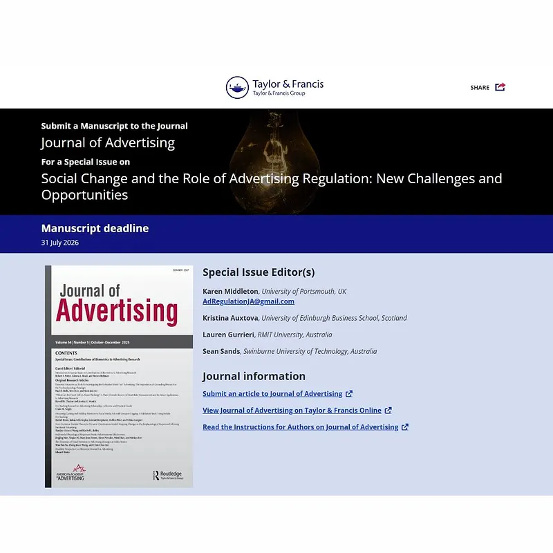 Social Change and the Role of Advertising Regulation: New Challenges and Opportunities