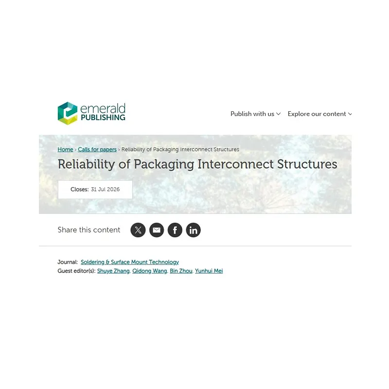 "Reliability of Packaging Interconnect Structures"