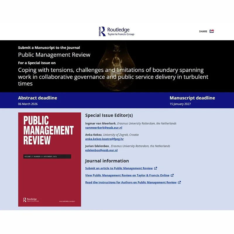 𝗖𝗼𝗽𝗶𝗻𝗴 𝘄𝗶𝘁𝗵 𝘁𝗲𝗻𝘀𝗶𝗼𝗻𝘀, 𝗰𝗵𝗮𝗹𝗹𝗲𝗻𝗴𝗲𝘀 𝗮𝗻𝗱 𝗹𝗶𝗺𝗶𝘁𝗮𝘁𝗶𝗼𝗻𝘀 𝗼𝗳 𝗯𝗼𝘂𝗻𝗱𝗮𝗿𝘆 𝘀𝗽𝗮𝗻𝗻𝗶𝗻𝗴 𝘄𝗼𝗿𝗸 𝗶𝗻 𝗰𝗼𝗹𝗹𝗮𝗯𝗼𝗿𝗮𝘁𝗶𝘃𝗲 𝗴𝗼𝘃𝗲𝗿𝗻𝗮𝗻𝗰𝗲 𝗮𝗻𝗱 𝗽𝘂𝗯𝗹𝗶𝗰 𝘀𝗲𝗿𝘃𝗶𝗰𝗲 𝗱𝗲𝗹𝗶𝘃𝗲𝗿𝘆 𝗶𝗻 𝘁𝘂𝗿𝗯𝘂𝗹𝗲𝗻𝘁 𝘁𝗶𝗺𝗲𝘀