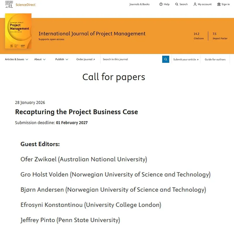 Recapturing the Project Business Case