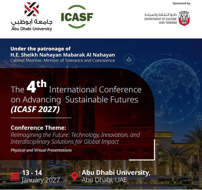 4th International Conference on Advancing Sustainable Futures |  Abu Dhabi University, UAE
