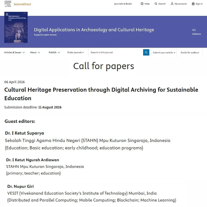 Cultural Heritage Preservation through Digital Archiving for Sustainable Education