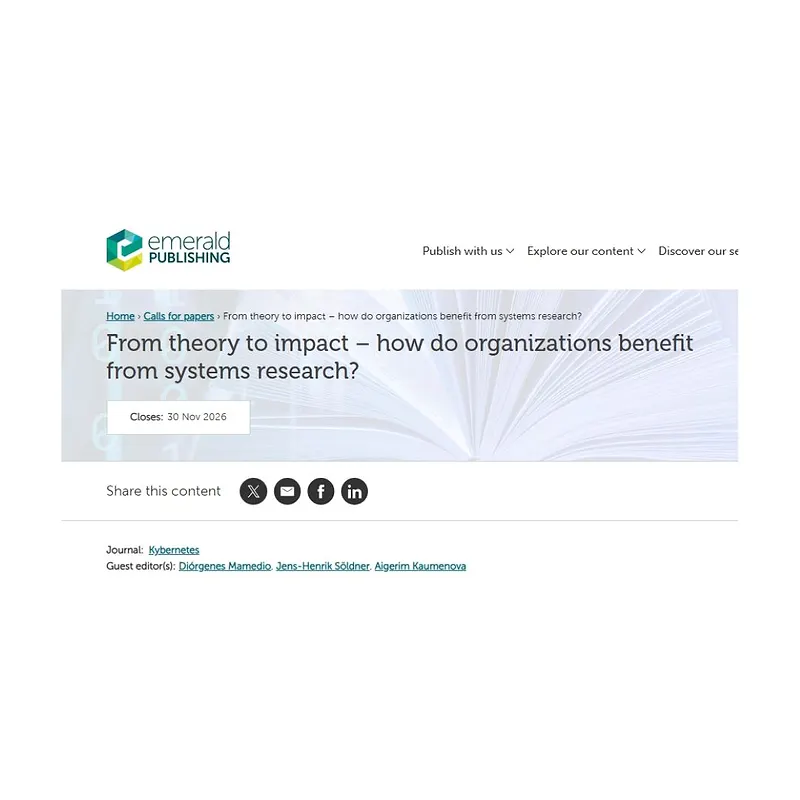 From Theory to Impact – How Do Organizations Benefit from Systems Research?