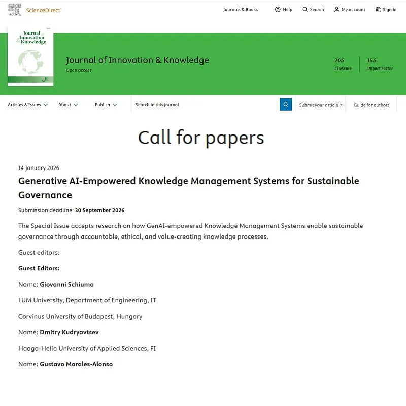 Generative AI‑Empowered Knowledge Management Systems for Sustainable Governance
