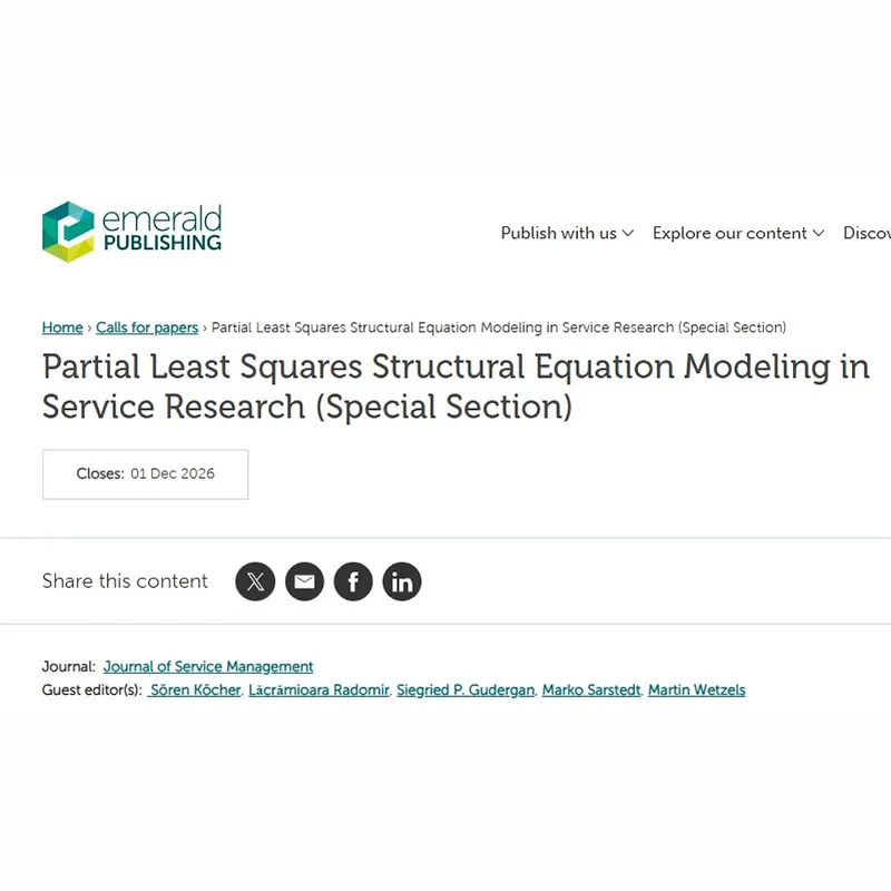 Partial Least Squares Structural Equation Modeling in Service Research