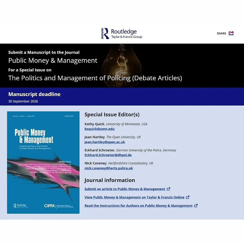 The Politics and Management of Policing 