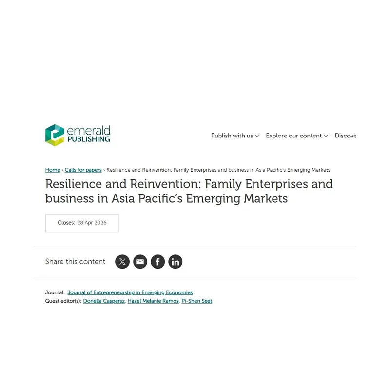 Resilience and Reinvention: Family Enterprises and Business in Asia Pacific’s Emerging Markets