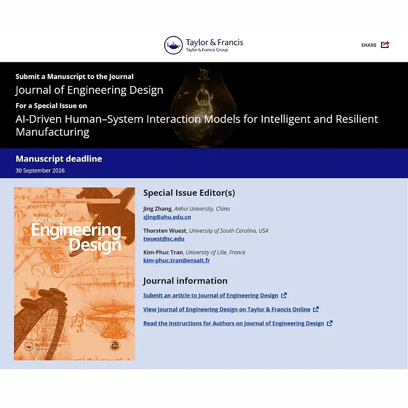  AI-Driven Human–System Interaction Models for Intelligent and Resilient Manufacturing