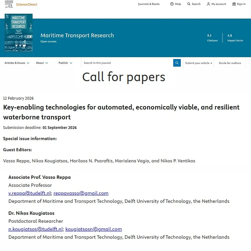 Key-enabling technologies for automated, economically viable, and resilient waterborne transport