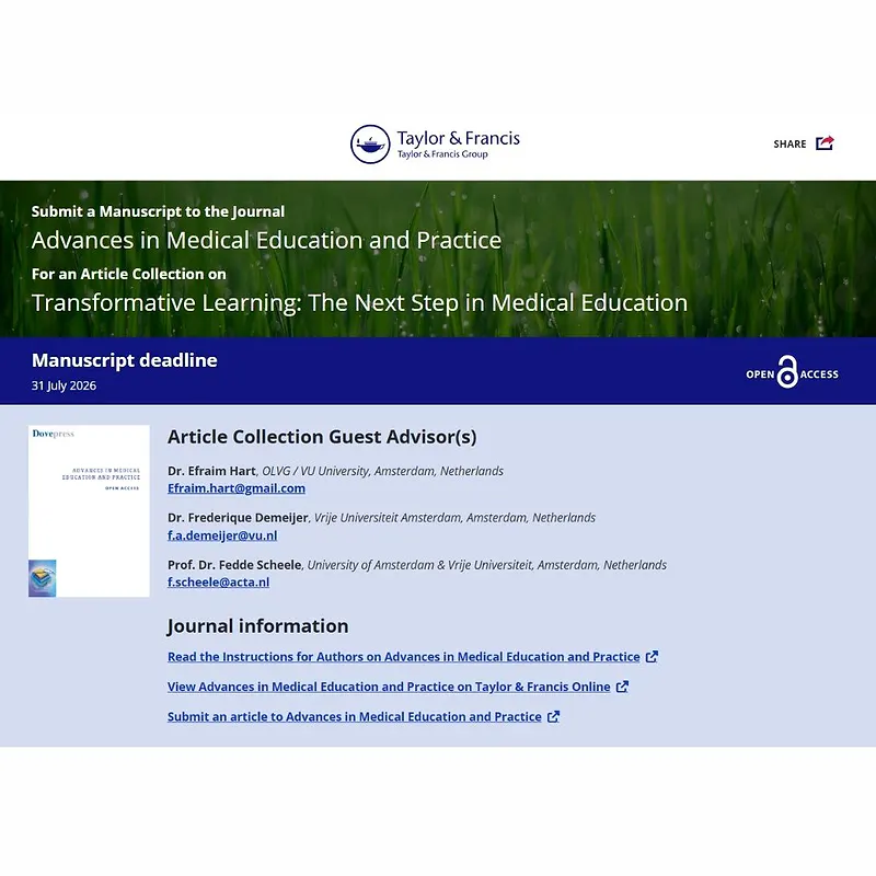 Transformative Learning: The Next Step in Medical Education