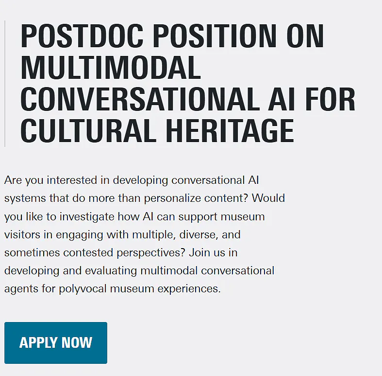 University of Twente Postdoctoral Position in Conversational AI