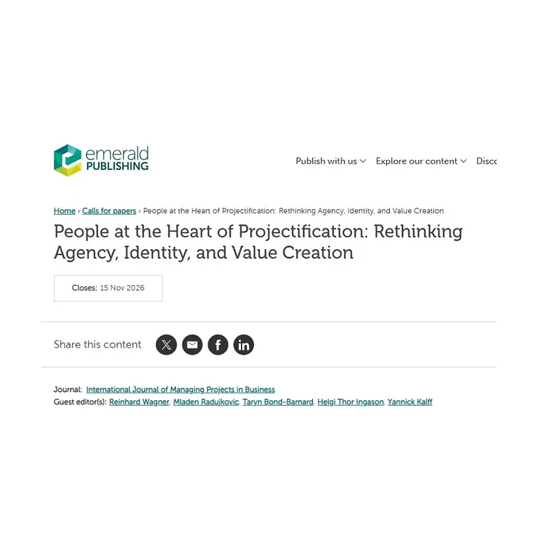 People at the Heart of Projectification: Rethinking Agency, Identity, and Value Creation
