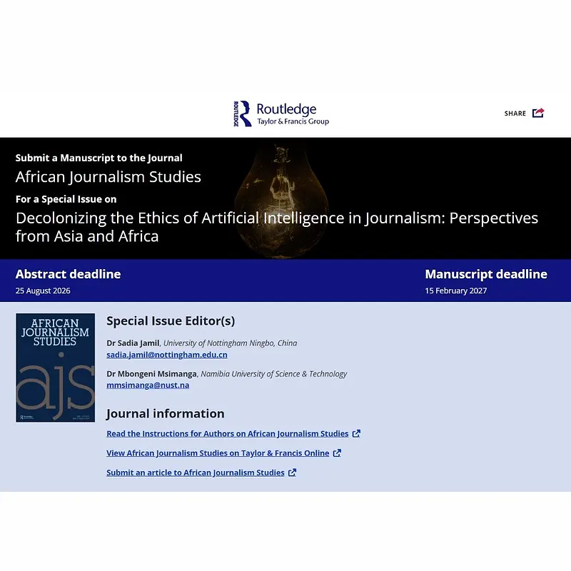 Decolonizing the Ethics of Artificial Intelligence in Journalism: Perspectives from Asia and Africa