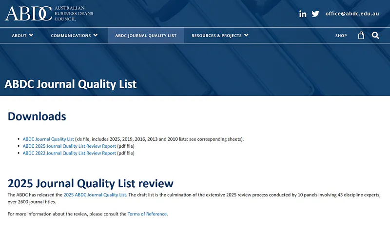 ABDC Journal Quality List 2025: Your Strategic Guide to Academic Publishing Excellence
