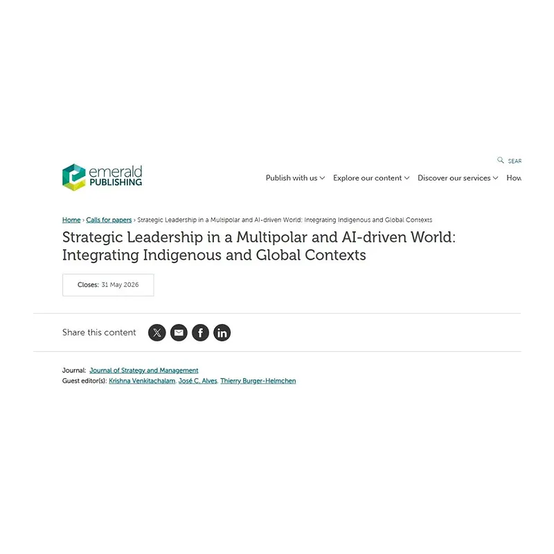 Strategic Leadership in a Multipolar and AI‑Driven World: Integrating Indigenous and Global Contexts