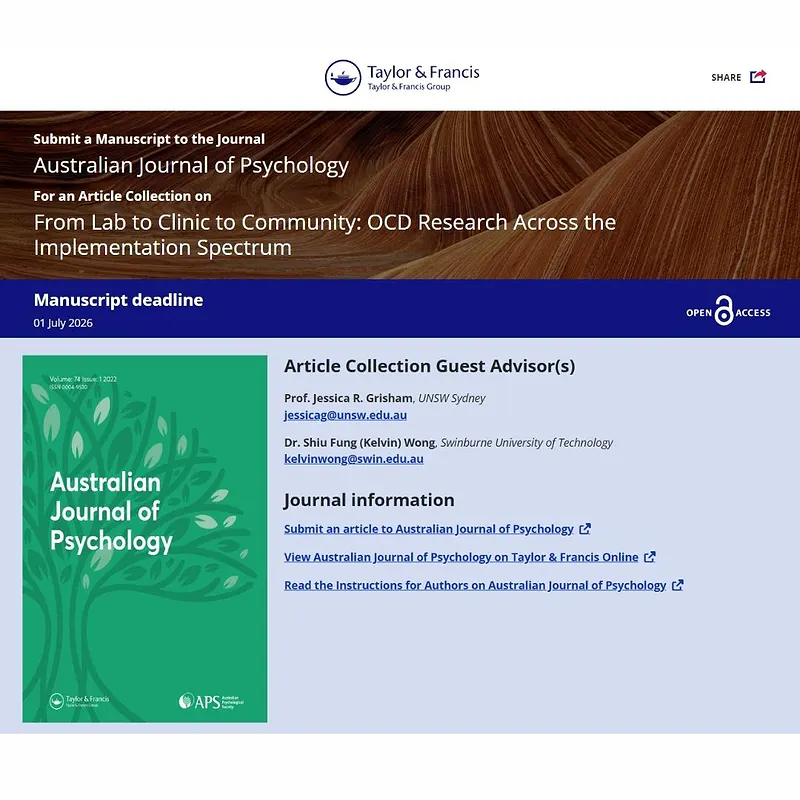 𝗔𝗿𝘁𝗶𝗰𝗹𝗲 𝗖𝗼𝗹𝗹𝗲𝗰𝘁𝗶𝗼𝗻: 𝗙𝗿𝗼𝗺 𝗟𝗮𝗯 𝘁𝗼 𝗖𝗹𝗶𝗻𝗶𝗰 𝘁𝗼 𝗖𝗼𝗺𝗺𝘂𝗻𝗶𝘁𝘆: 𝗢𝗖𝗗 𝗥𝗲𝘀𝗲𝗮𝗿𝗰𝗵 𝗔𝗰𝗿𝗼𝘀𝘀 𝘁𝗵𝗲 𝗜𝗺𝗽𝗹𝗲𝗺𝗲𝗻𝘁𝗮𝘁𝗶𝗼𝗻 𝗦𝗽𝗲𝗰𝘁𝗿𝘂𝗺