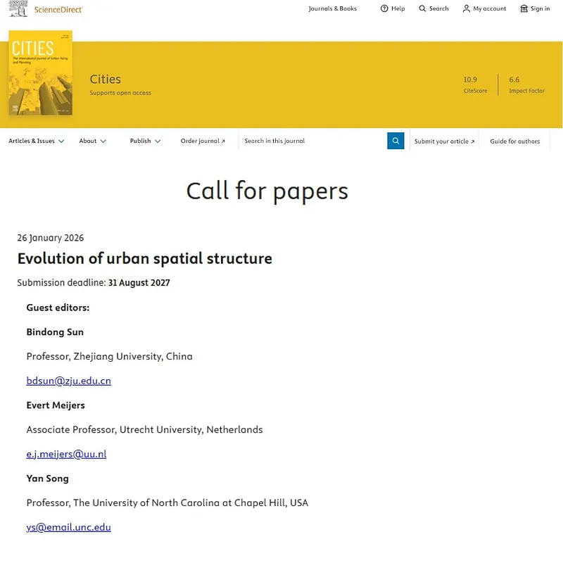  Evolution of Urban Spatial Structure