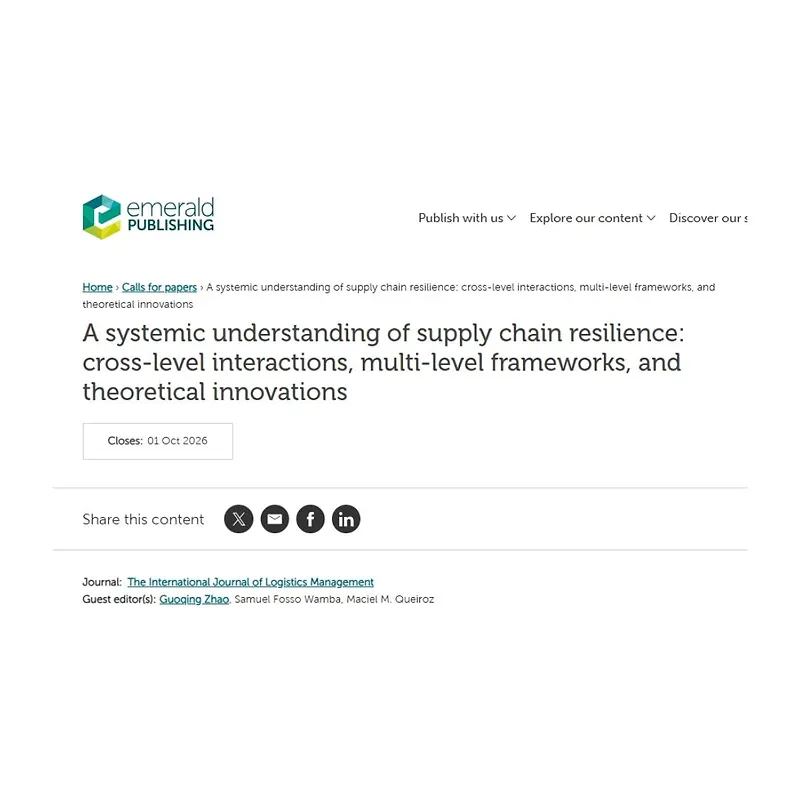 A systemic understanding of supply chain resilience: cross-level interactions, multi-level frameworks, and theoretical innovations