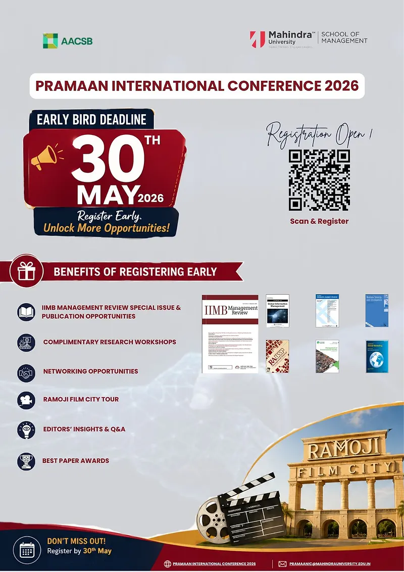 Registrations Open for PRAMAAN International Conference 2026 | Early Bird Deadline: 30 May 2026