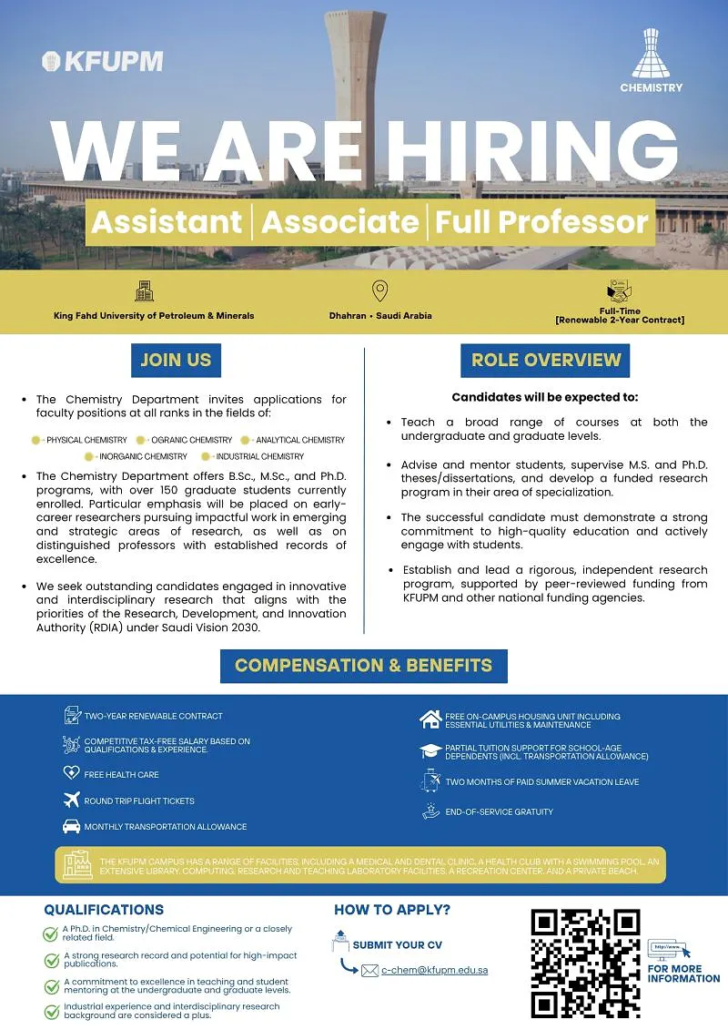 Assistant Professor / Associate Professor / Full Professor