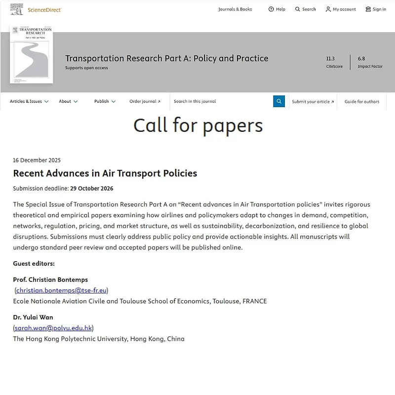 Recent Advances in Air Transport Policies