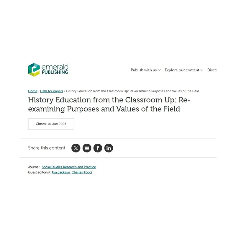 "History Education from the Classroom Up: Re-examining Purposes and Values of the Field"
