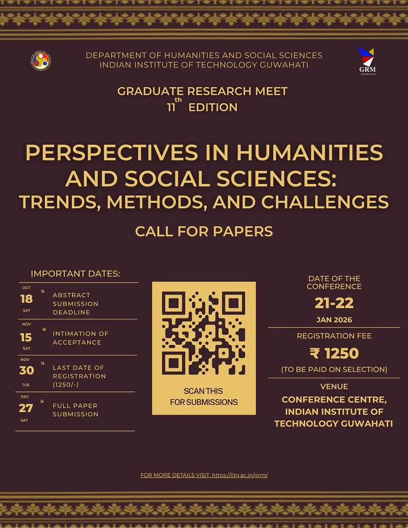 Call for Papers | Graduate Research Meet (GRM) 2026 at IIT Guwahati