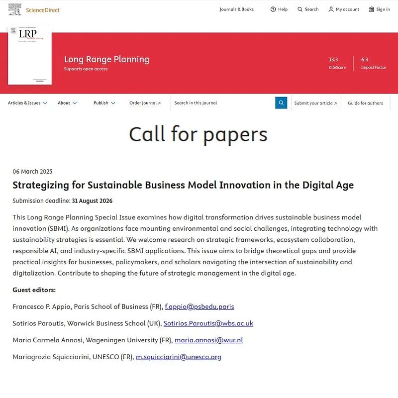 Strategizing for Sustainable Business Model Innovation in the Digital Age