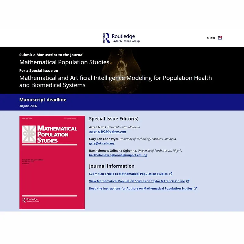Mathematical and Artificial Intelligence Modeling for Population Health and Biomedical Systems