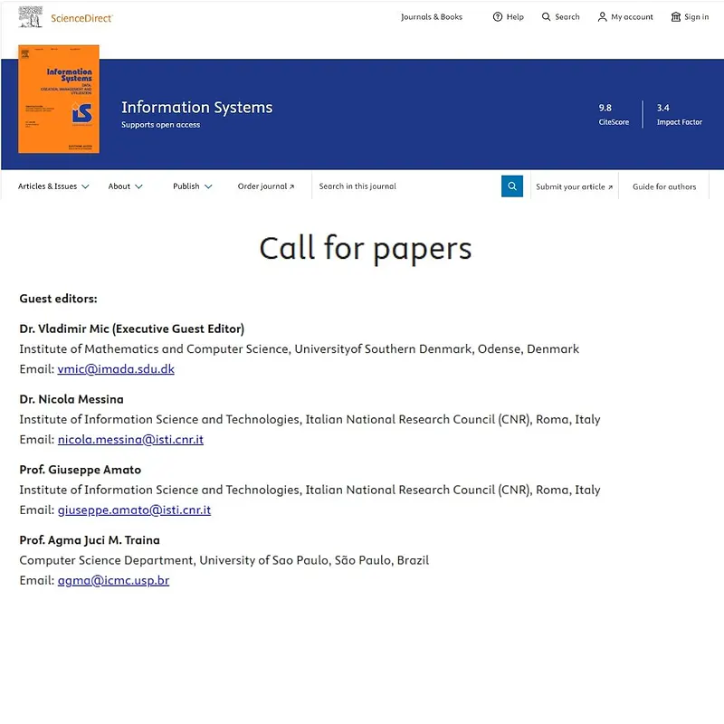 Selected Papers from the 18th International Conference on Similarity Search and Applications (SISAP 2025)
