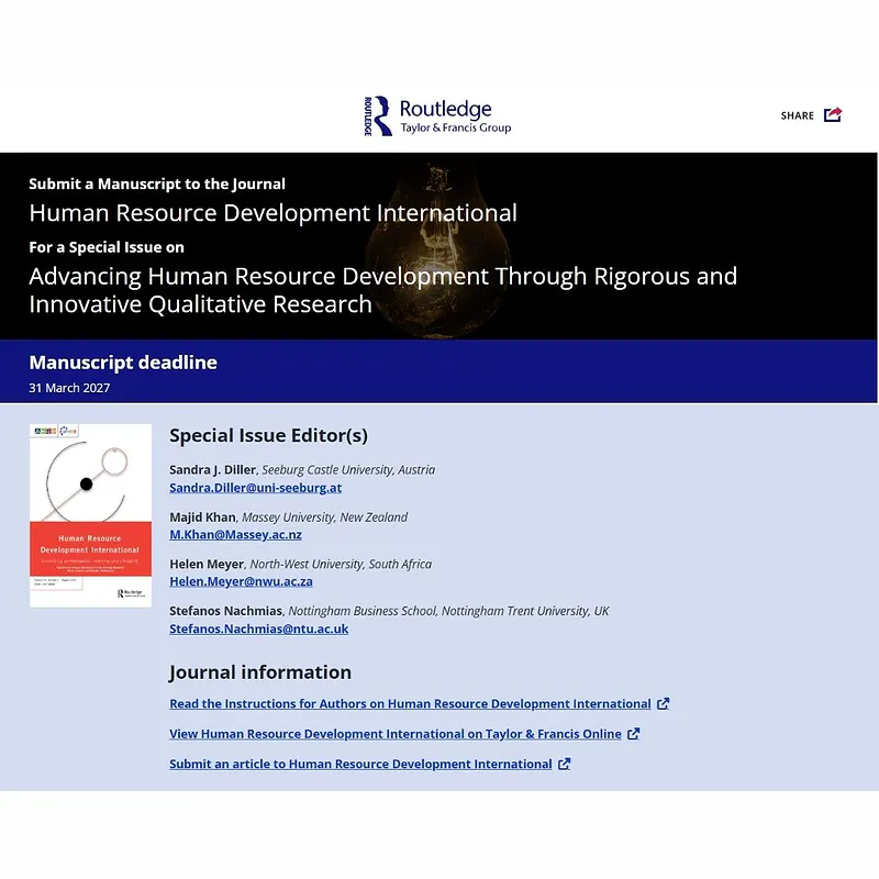 Advancing Human Resource Development Through Rigorous and Innovative Qualitative Research