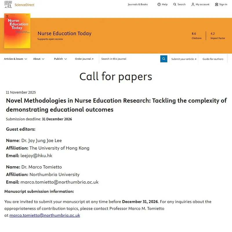 Novel Methodologies in Nurse Education Research: Tackling the Complexity of Demonstrating Educational Outcomes