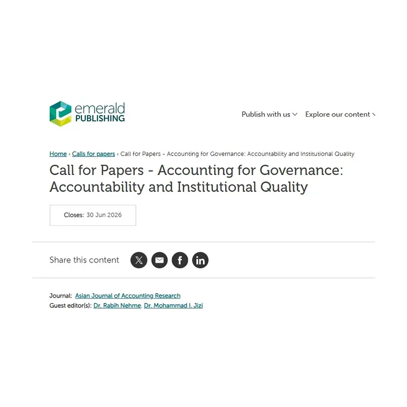 Accounting for Governance: Accountability and Institutional Quality