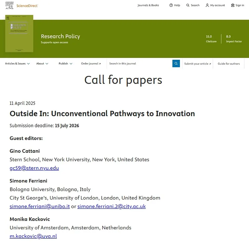 Outside In: Unconventional Pathways to Innovation