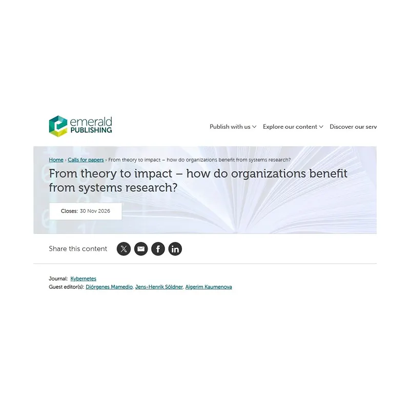 From Theory to Impact – How Do Organizations Benefit from Systems Research?