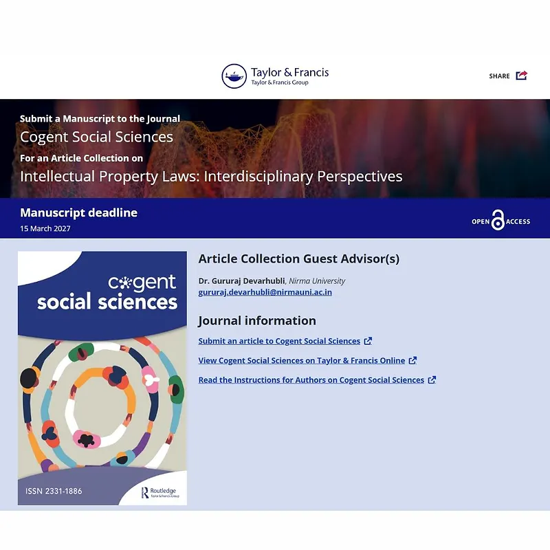 Intellectual Property Laws: Interdisciplinary Perspectives