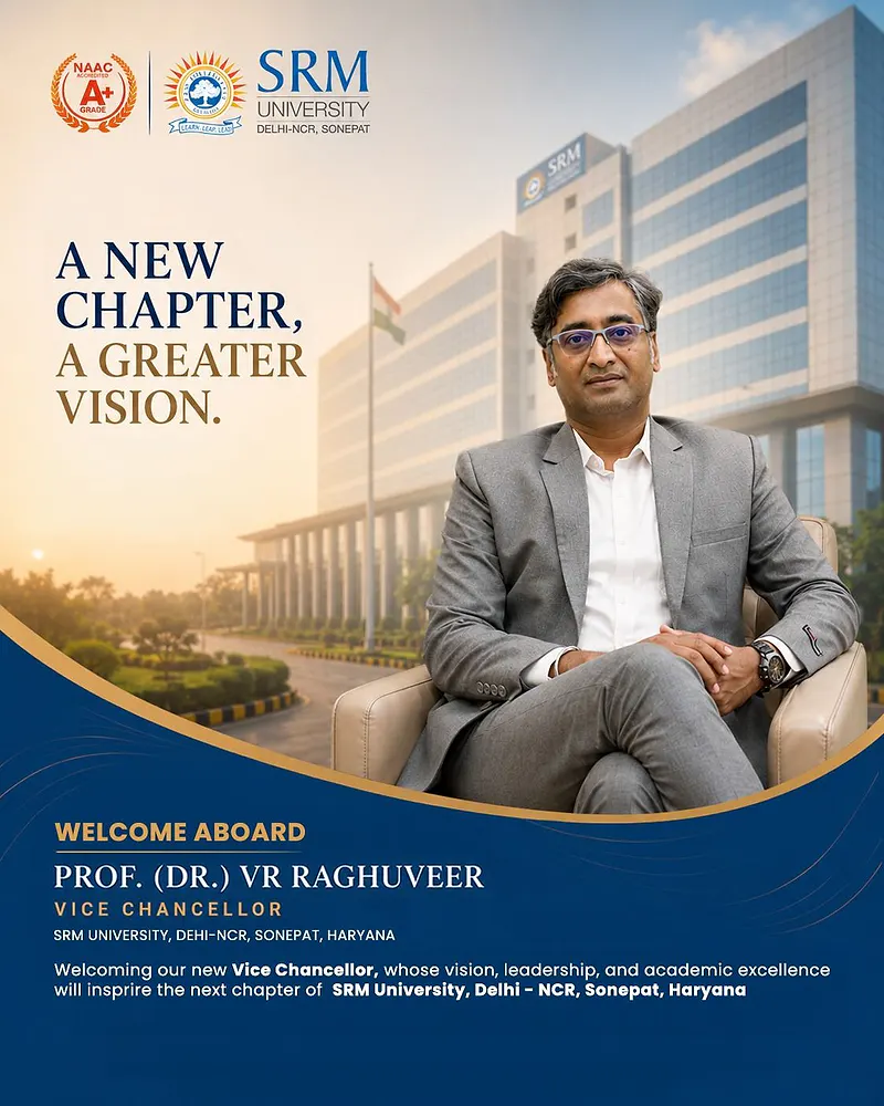 Congratulations to Prof. (Dr.) V. R. Raghuveer on His Appointment as Vice Chancellor of SRM University, Delhi-NCR, Sonepat