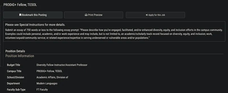 Postdoctoral Fellowship Opportunity: PRODiG+ Fellow, TESOL – SUNY Cortland