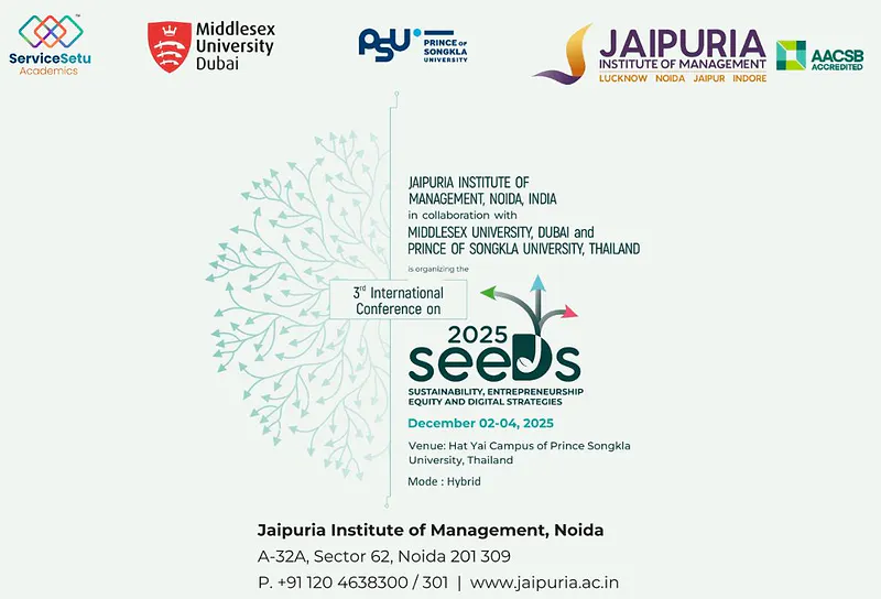 SEEDS 2025 | 3rd International Conference on Sustainability, Entrepreneurship, Equity and Digital Strategies, Prince of Songkla University, Thailand