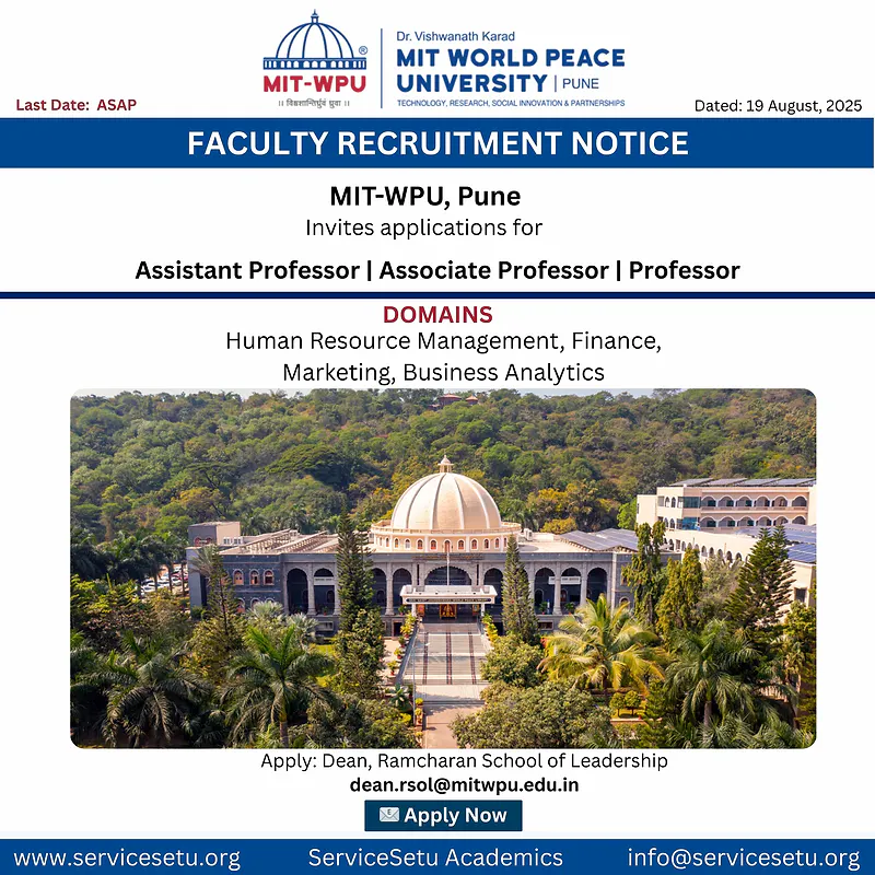 Assistant/Associate/ Professor - Management