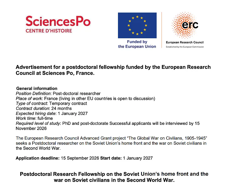 Postdoctoral Research Fellowship Opportunity: Postdoctoral Researcher – Sciences Po