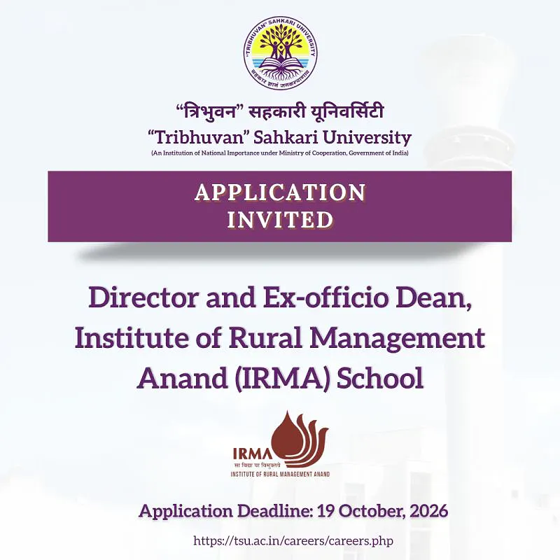 Leadership Recruitment: Director & Ex-Officio Dean, IRMA School | Tribhuvan Sahkari University