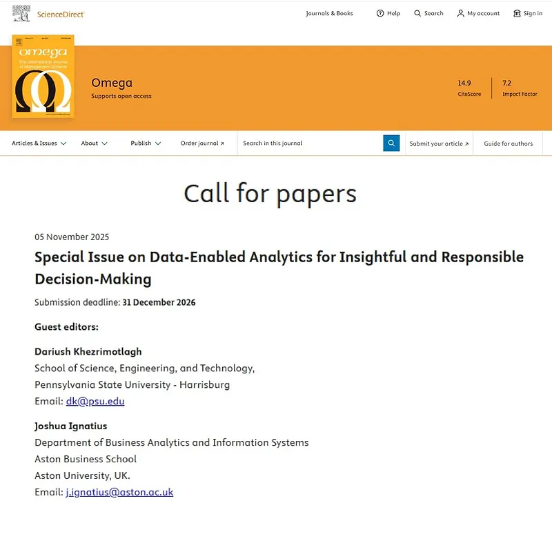 “Data‑Enabled Analytics for Insightful and Responsible Decision‑Making”