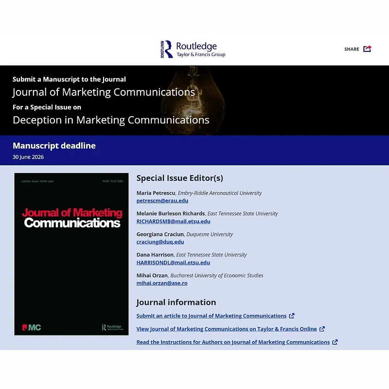 𝗗𝗲𝗰𝗲𝗽𝘁𝗶𝗼𝗻 𝗶𝗻 𝗠𝗮𝗿𝗸𝗲𝘁𝗶𝗻𝗴 𝗖𝗼𝗺𝗺𝘂𝗻𝗶𝗰𝗮𝘁𝗶𝗼𝗻𝘀