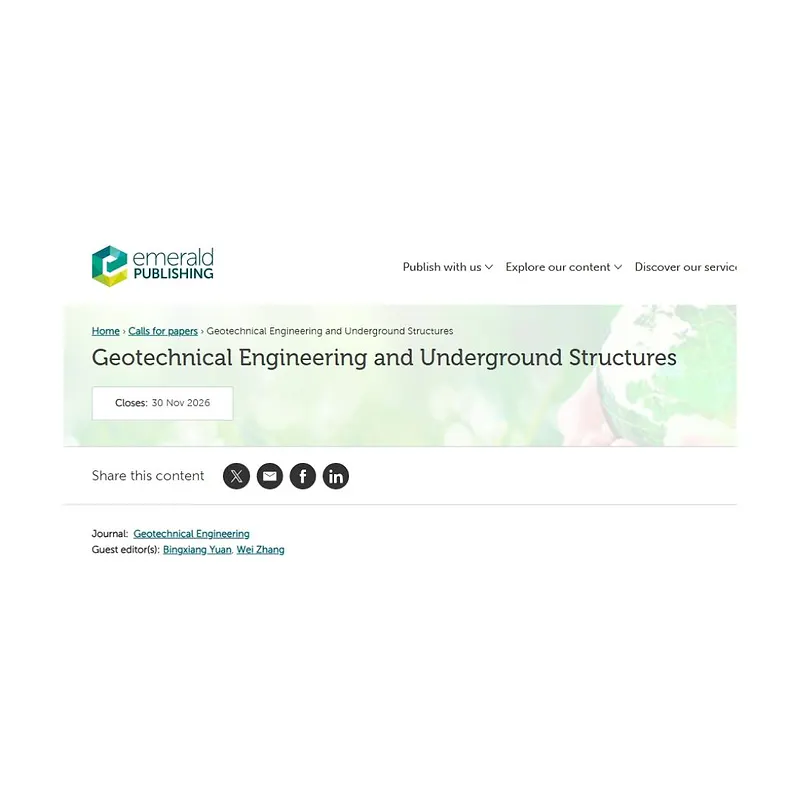 Geotechnical Engineering and Underground Structures