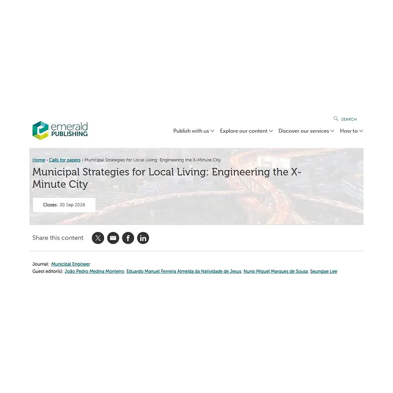 Municipal Strategies for Local Living: Engineering the X-Minute City